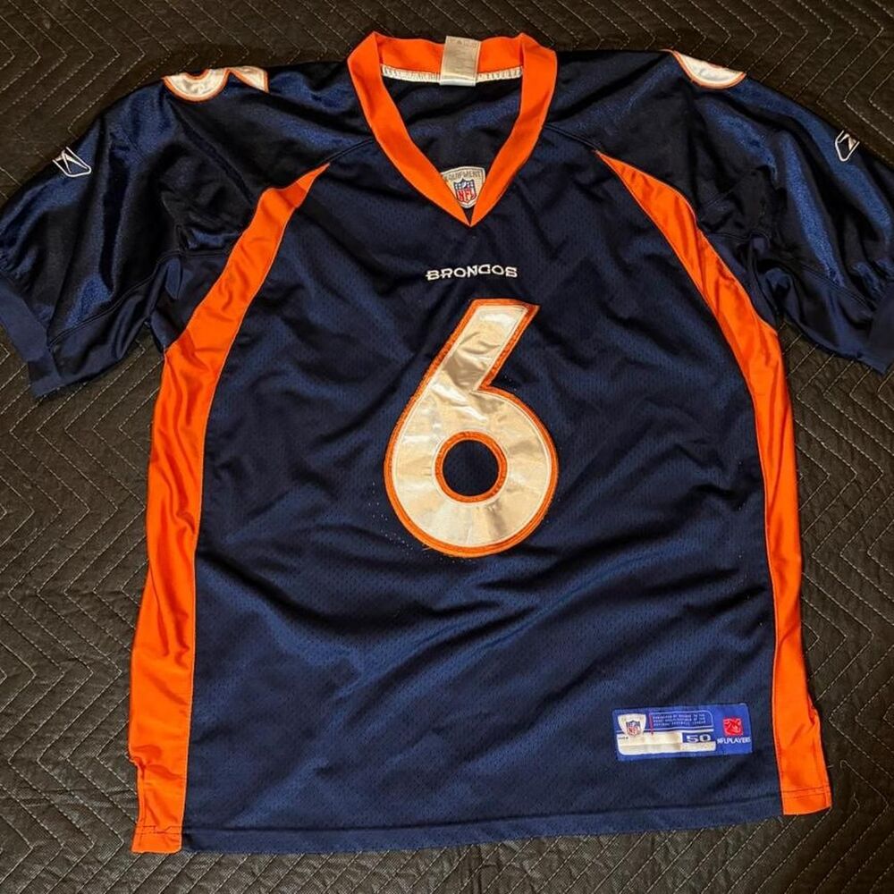 Nfl Men's Navy and Blue Jersey